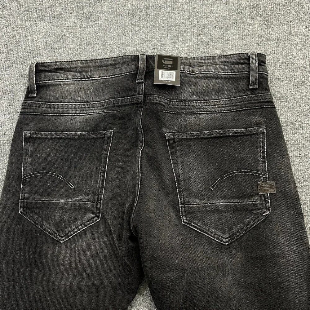 G-STAR RAW Denim D-STAQ 5-PKT SLIM Flint Gray Straight Jeans Size W31 L36